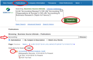 Figure 1: Database Online Library Access